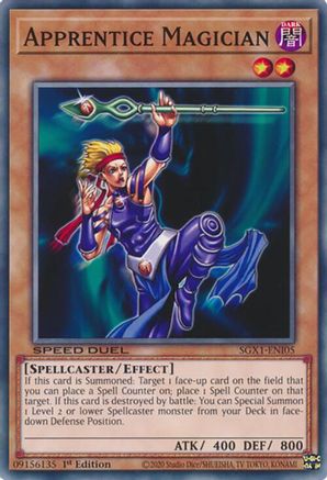 Apprentice Magician (SGX1-ENI05) - Speed Duel GX: Duel Academy Box 1st Edition