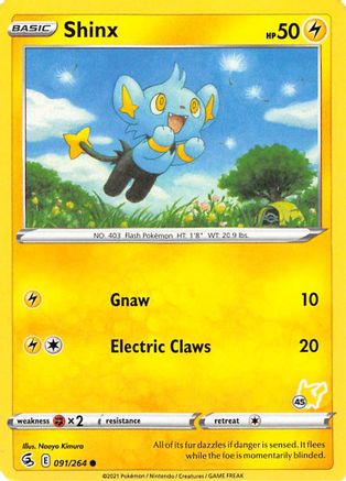 Shinx (#45 Pikachu Stamped)/264  Battle Academy 2022 - Promo