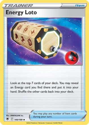 Energy Loto - 140/189  SWSH10 Astral Radiance - Uncommon