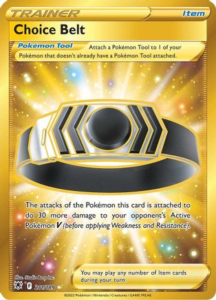 Choice Belt (Secret) - 211/189  - Holofoil SWSH10 Astral Radiance - Secret Rare