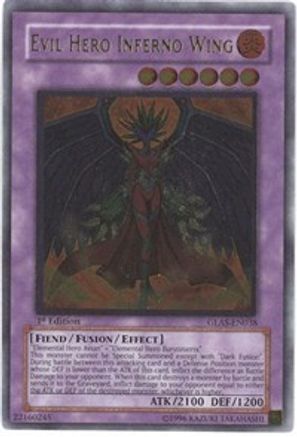 Evil Hero Inferno Wing (UTR) (GLAS-EN038) - Gladiator's Assault 1st Edition
