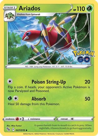 Ariados - 007/078  Pokemon GO - Uncommon