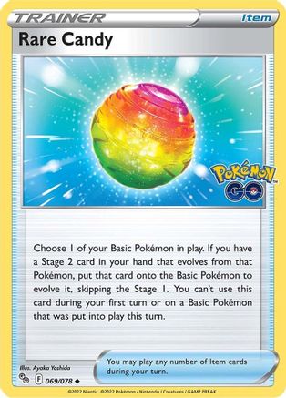 Rare Candy - 069/078  Pokemon GO - Uncommon