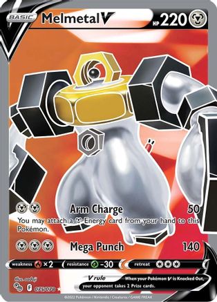 Melmetal V (Full Art) - 075/078  - Holofoil Pokemon GO - Ultra Rare