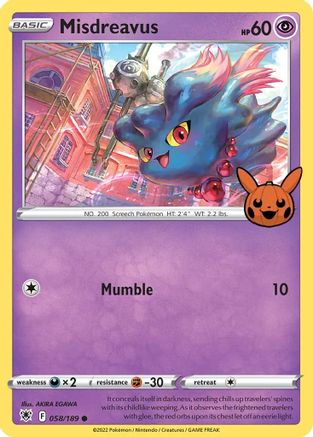 Misdreavus - 058/189  Trick or Trade BOOster Bundle - Promo