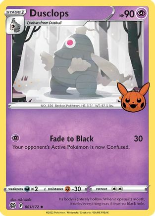 Dusclops - 061/172  Trick or Trade BOOster Bundle - Promo