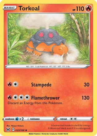 Torkoal - 023/196  SWSH11 Lost Origin - Uncommon