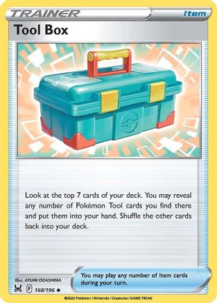 Tool Box - 168/196  - Reverse Holofoil SWSH11 Lost Origin - Uncommon