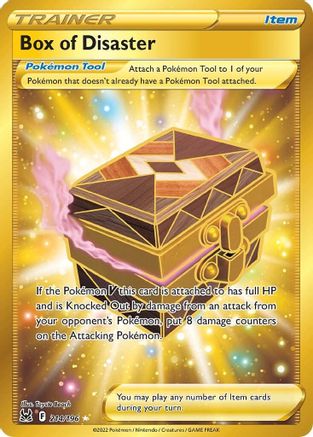 Box of Disaster (Secret) - 214/196  - Holofoil SWSH11 Lost Origin - Secret Rare