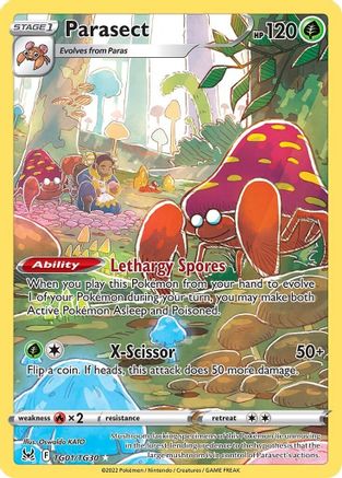 Parasect - TG01/TG30  - Holofoil SWSH11 Lost Origin Trainer Gallery - Ultra Rare