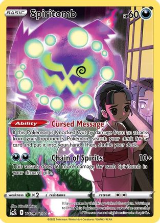 Spiritomb - TG09/TG30  - Holofoil SWSH11 Lost Origin Trainer Gallery - Ultra Rare