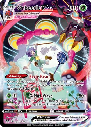 Orbeetle VMAX - TG13/TG30  - Holofoil SWSH11 Lost Origin Trainer Gallery - Ultra Rare