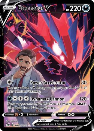 Eternatus V - TG21/TG30  - Holofoil SWSH11 Lost Origin Trainer Gallery - Ultra Rare