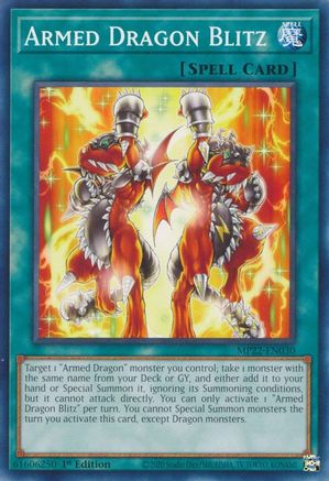 Armed Dragon Blitz (MP22-EN030) - 2022 Tin of the Pharaoh's Gods 1st Edition