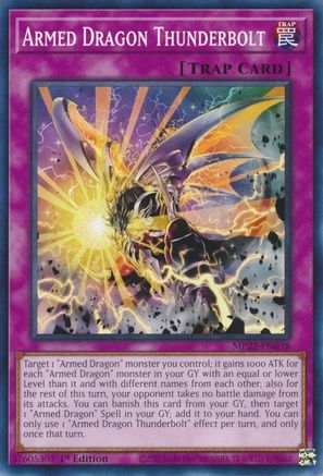 Armed Dragon Thunderbolt (MP22-EN038) - 2022 Tin of the Pharaoh's Gods 1st Edition