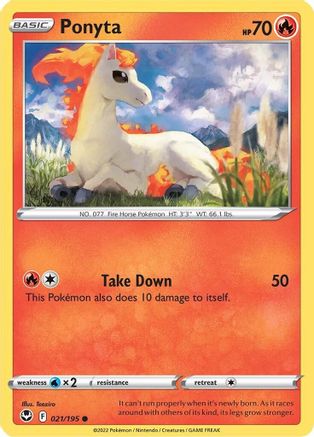 Ponyta - 021/195  SWSH12 Silver Tempest - Common