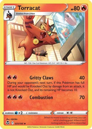 Torracat - 031/195  SWSH12 Silver Tempest - Uncommon