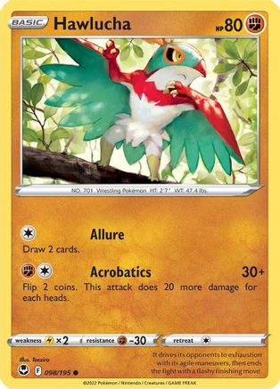 Hawlucha - 098/195  SWSH12 Silver Tempest - Common