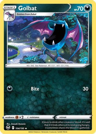 Golbat - 104/195  SWSH12 Silver Tempest - Uncommon