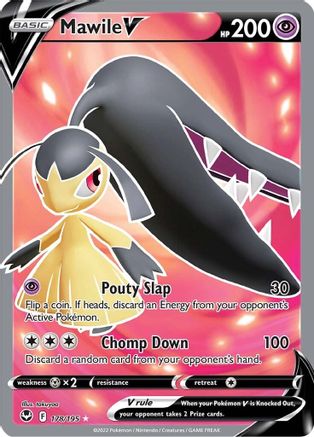 Mawile V (Full Art) - 178/195  - Holofoil SWSH12 Silver Tempest - Ultra Rare