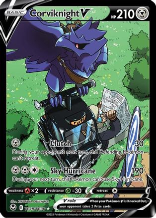 Corviknight V - TG18/TG30  - Holofoil SWSH12 Silver Tempest Trainer Gallery - Ultra Rare