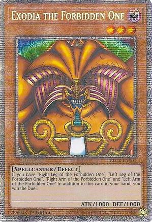 Exodia the Forbidden One (Starlight Rare) (BLCR-EN101) - Battles of Legend: Crystal Revenge 1st Edition