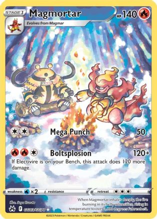 Magmortar - GG03/GG70  - Holofoil SWSH Crown Zenith Galarian Gallery - Ultra Rare