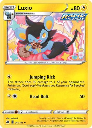 Luxio (41) - 041/159  SWSH Crown Zenith - Uncommon