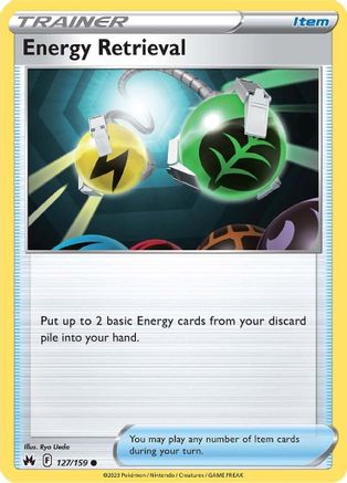 Energy Retrieval - 127/159  SWSH Crown Zenith - Common