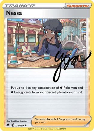 Nessa - 136/159  - Holofoil SWSH Crown Zenith - Holo Rare