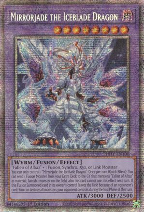 Mirrorjade the Iceblade Dragon (Starlight Rare) (PHHY-EN100) - Photon Hypernova 1st Edition