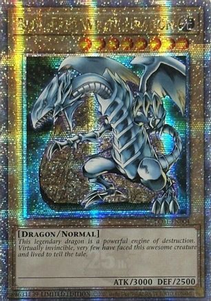 Blue-Eyes White Dragon (Quarter Century Secret Rare) (LC01-EN004) - Legendary Collection: 25th Anniversary Edition Limited