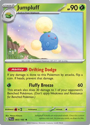 Jumpluff - 003/193  - Holofoil SV02 Paldea Evolved - Rare