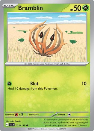 Bramblin - 023/193  - Reverse Holofoil SV02 Paldea Evolved - Common