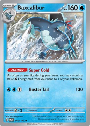 Baxcalibur - 060/193  - Holofoil SV02 Paldea Evolved - Rare