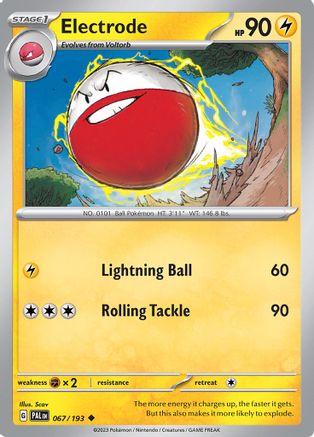 Electrode - 067/193  SV02 Paldea Evolved - Uncommon