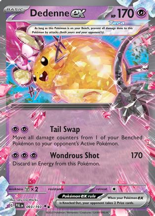 Dedenne ex - 093/193  - Holofoil SV02 Paldea Evolved - Double Rare