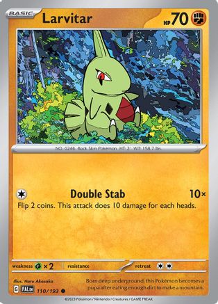 Larvitar - 110/193  - Reverse Holofoil SV02 Paldea Evolved - Common