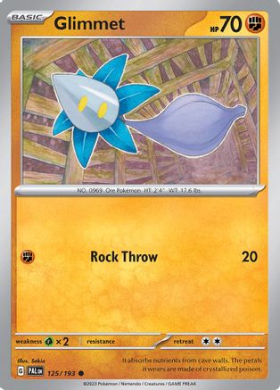 Glimmet - 125/193  - Reverse Holofoil SV02 Paldea Evolved - Common