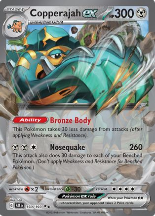 Copperajah ex - 150/193  - Holofoil SV02 Paldea Evolved - Double Rare