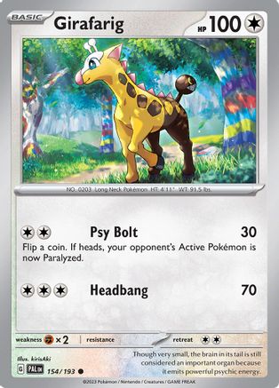 Girafarig - 154/193  SV02 Paldea Evolved - Common