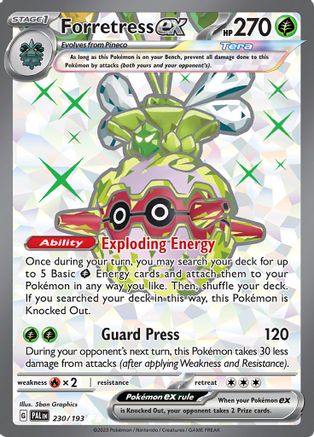 Forretress ex - 230/193  - Holofoil SV02 Paldea Evolved - Ultra Rare