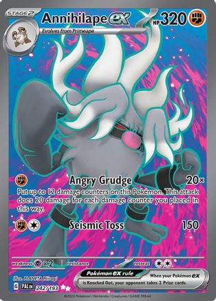Annihilape ex - 242/193  - Holofoil SV02 Paldea Evolved - Ultra Rare