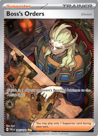 Boss's Orders - 265/193  - Holofoil SV02 Paldea Evolved - Special Illustration Rare