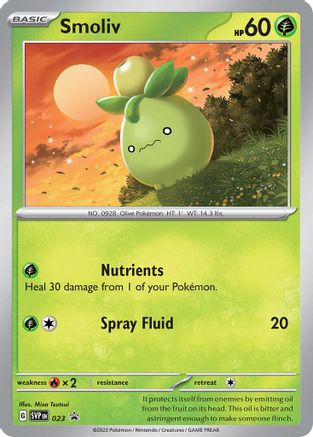 Smoliv - 023 - 023  - Holofoil SV Scarlet & Violet Promo Cards - Promo
