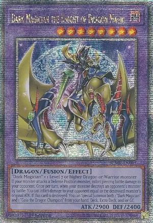 Dark Magician the Knight of Dragon Magic (Quarter Century Secret Rare) (BLMR-EN001) - Battles of Legend: Monstrous Revenge 1st Edition
