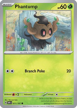 Phantump - 011/197  SV03 Obsidian Flames - Common
