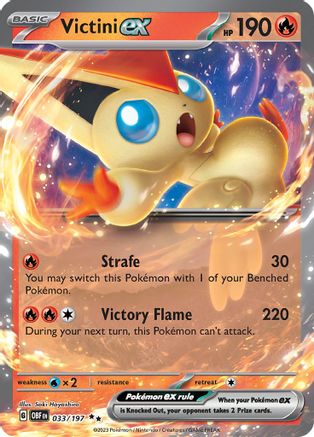 Victini ex - 033/197  - Holofoil SV03 Obsidian Flames - Double Rare