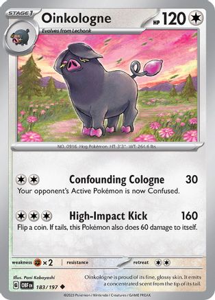 Oinkologne - 183/197  SV03 Obsidian Flames - Uncommon