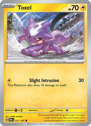 Toxel - 071/197  SV03 Obsidian Flames - Common